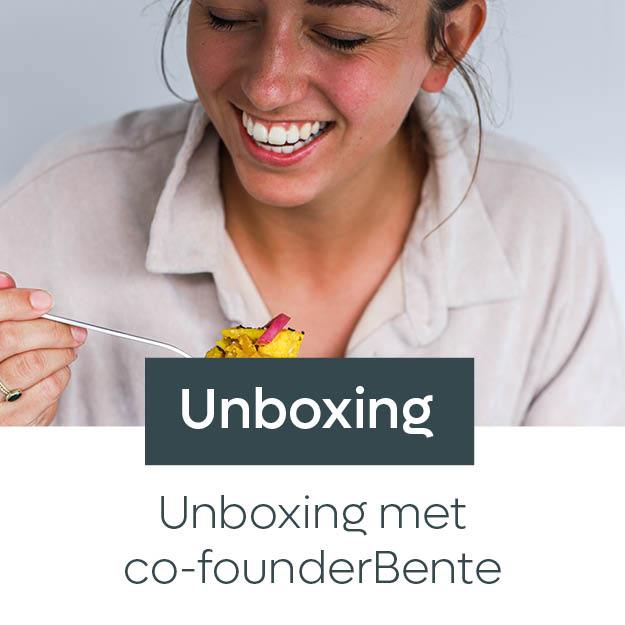 Unboxing met co-founder Bente