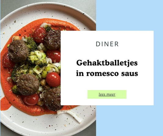 Gehaktballetjes in romesco saus