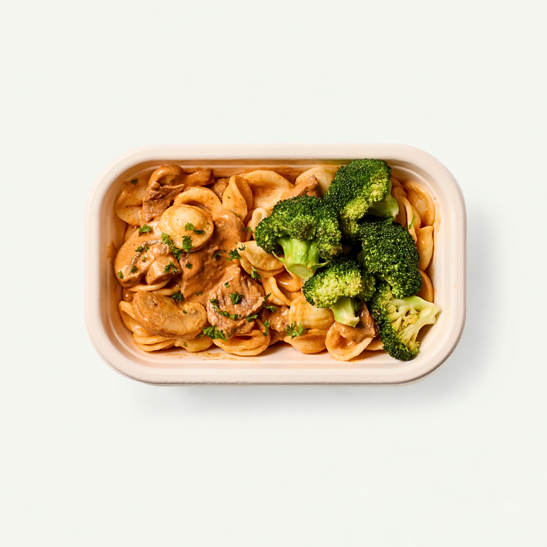 Beef Stroganoff pasta