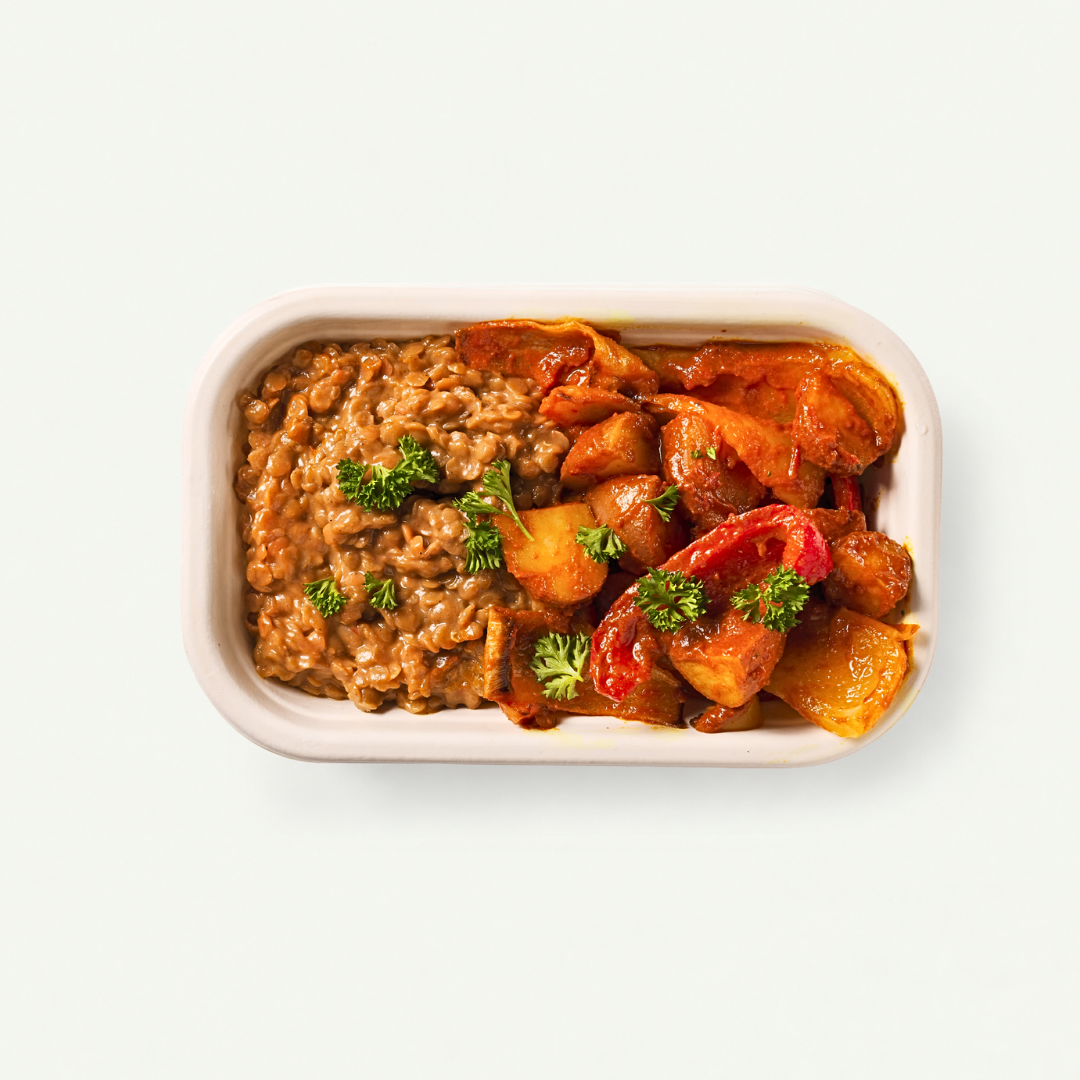 Bombay potatoes met linzen dahl