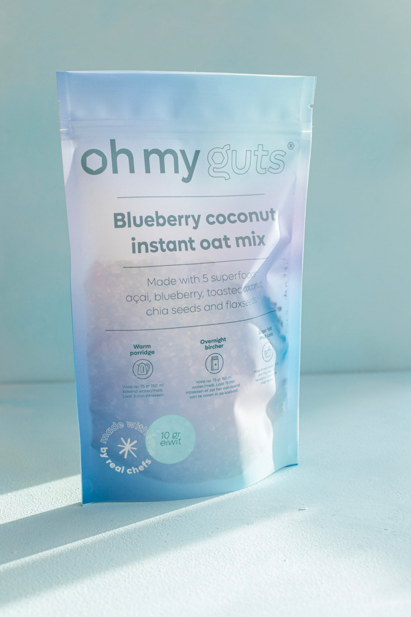 Bosbes kokos instant oat mix