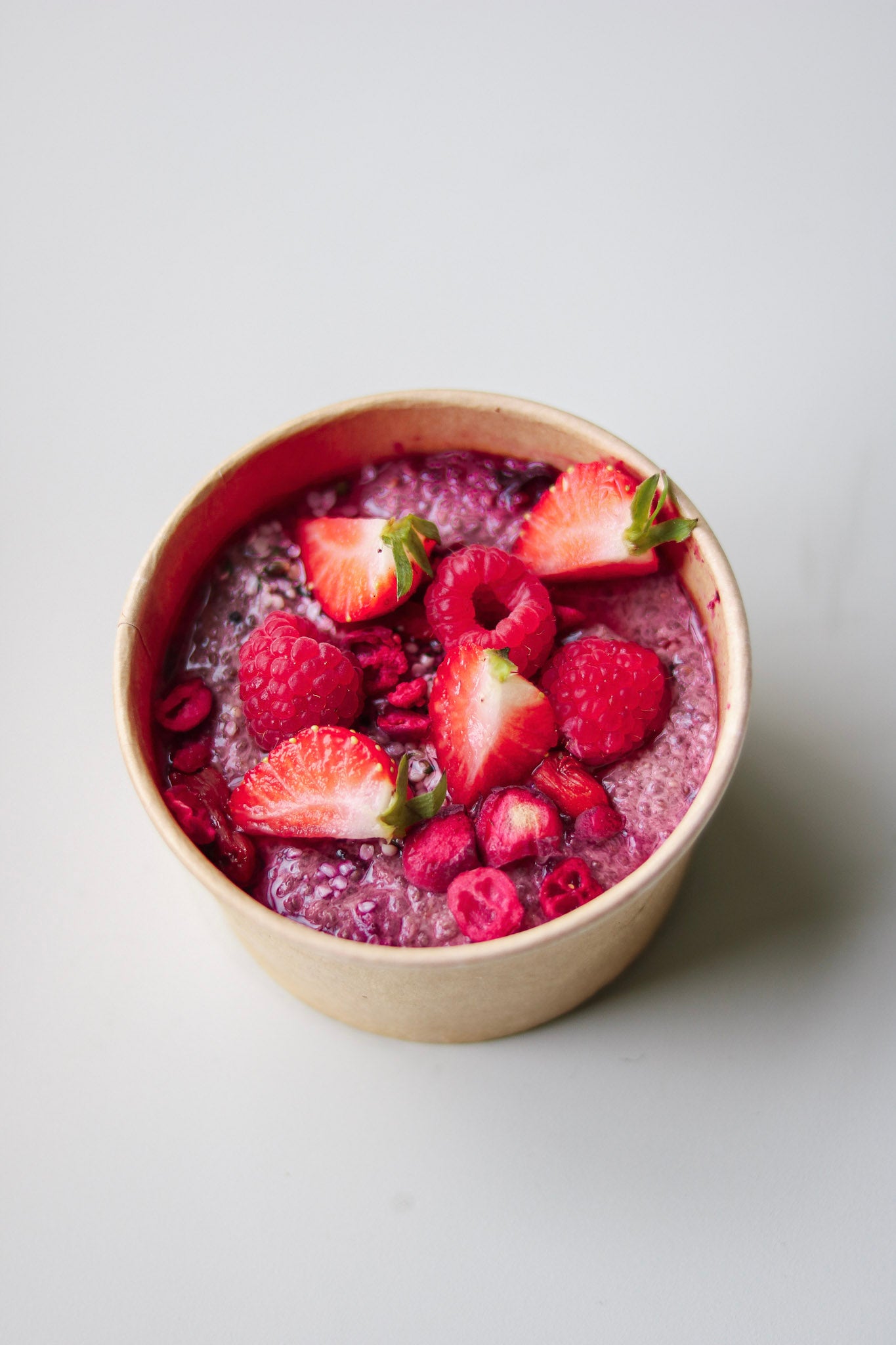 Bosvruchten chia pudding