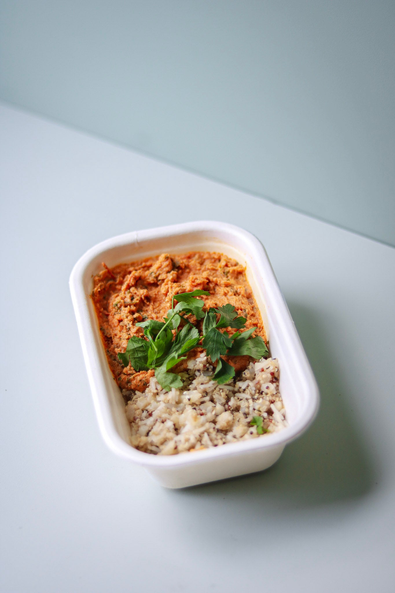 Butter chicken met zadenrijst