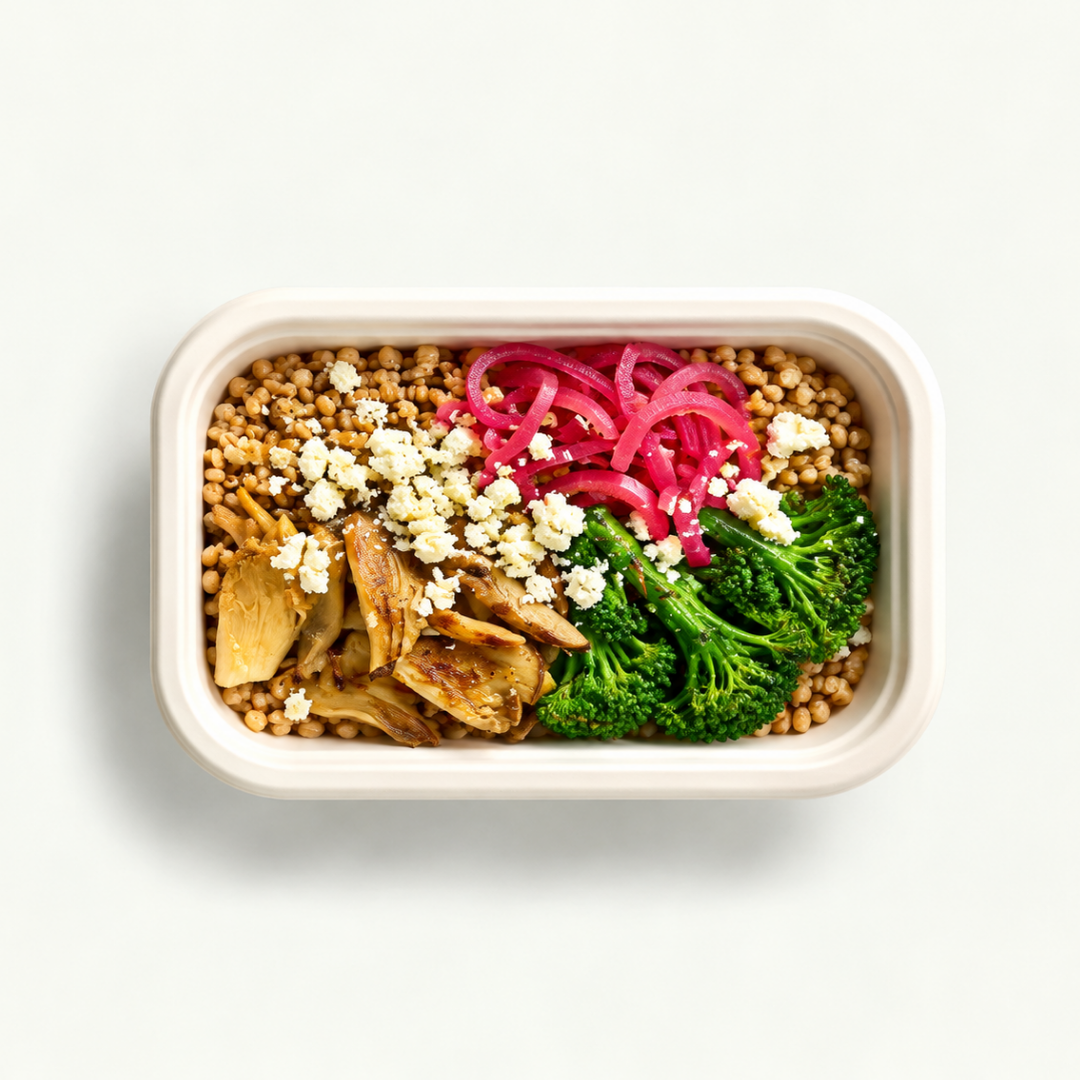 Mushroom grain bowl