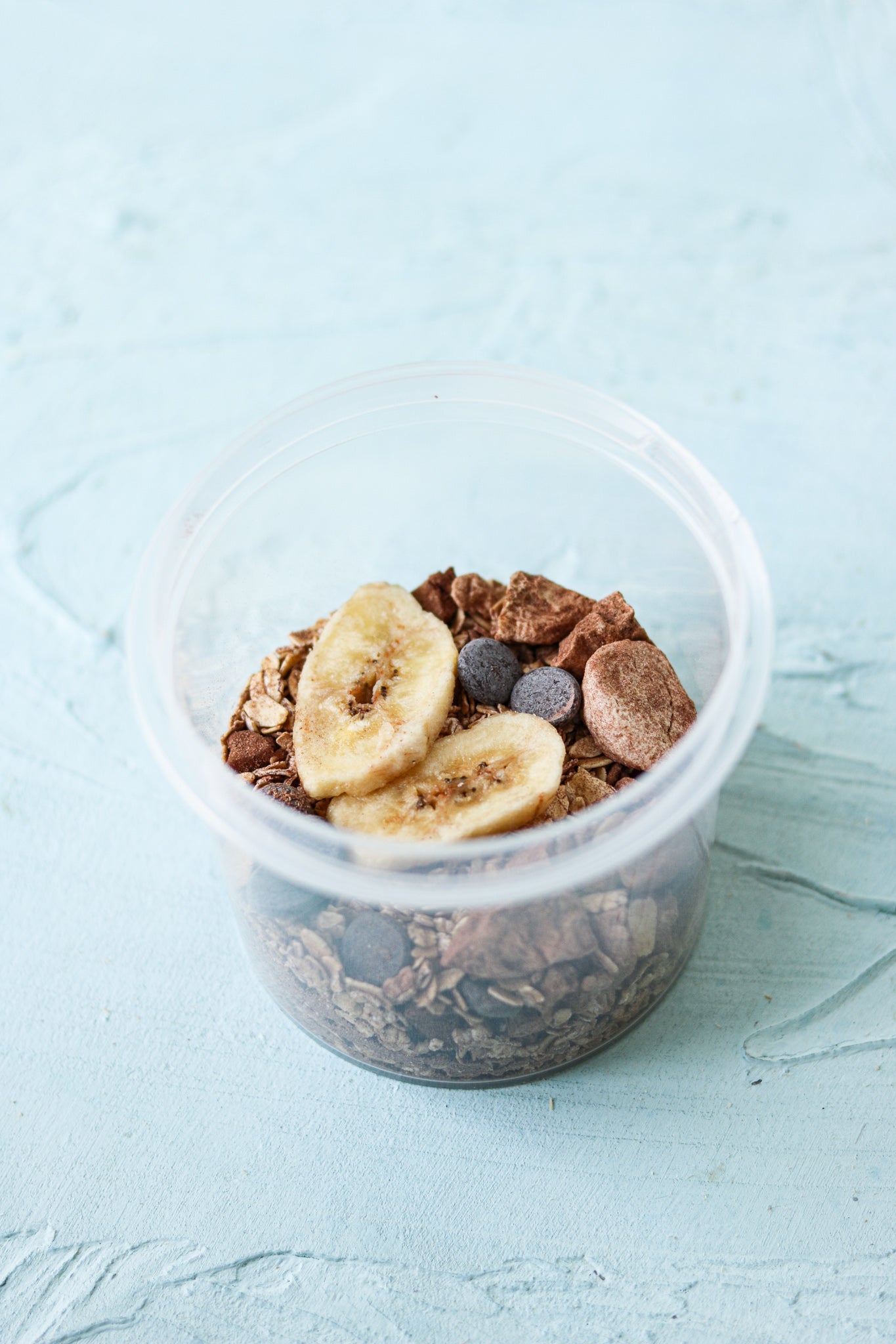 Choco banana instant oat mix portie