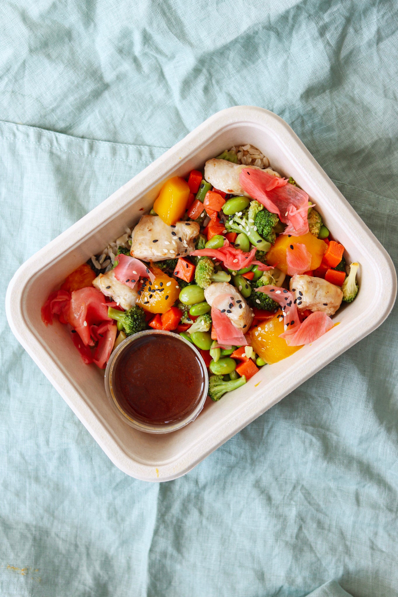 Japanse kip grain bowl