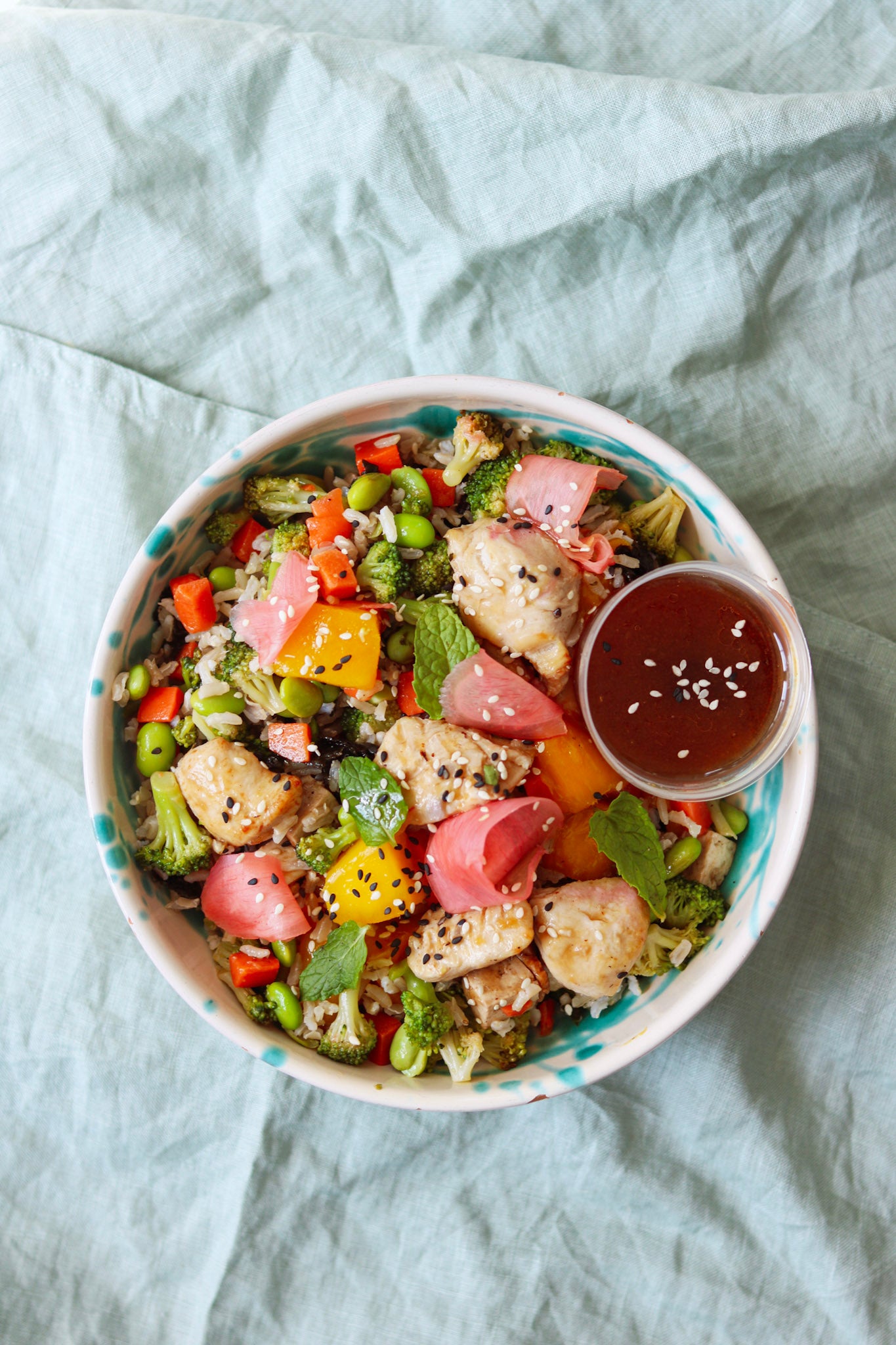 Japanse kip grain bowl