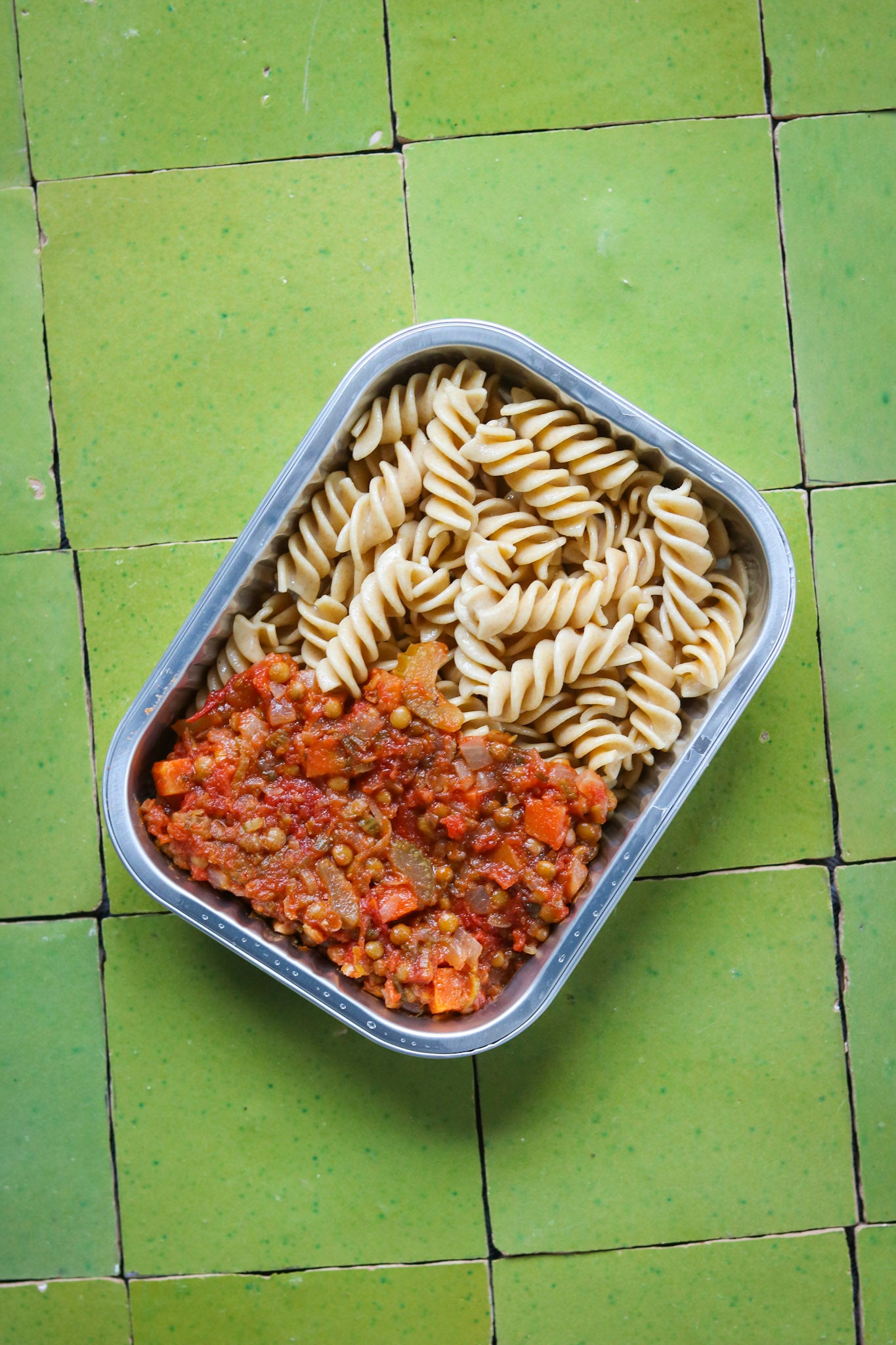 Kids fusilli met linzen-tomatensaus 3jaar+