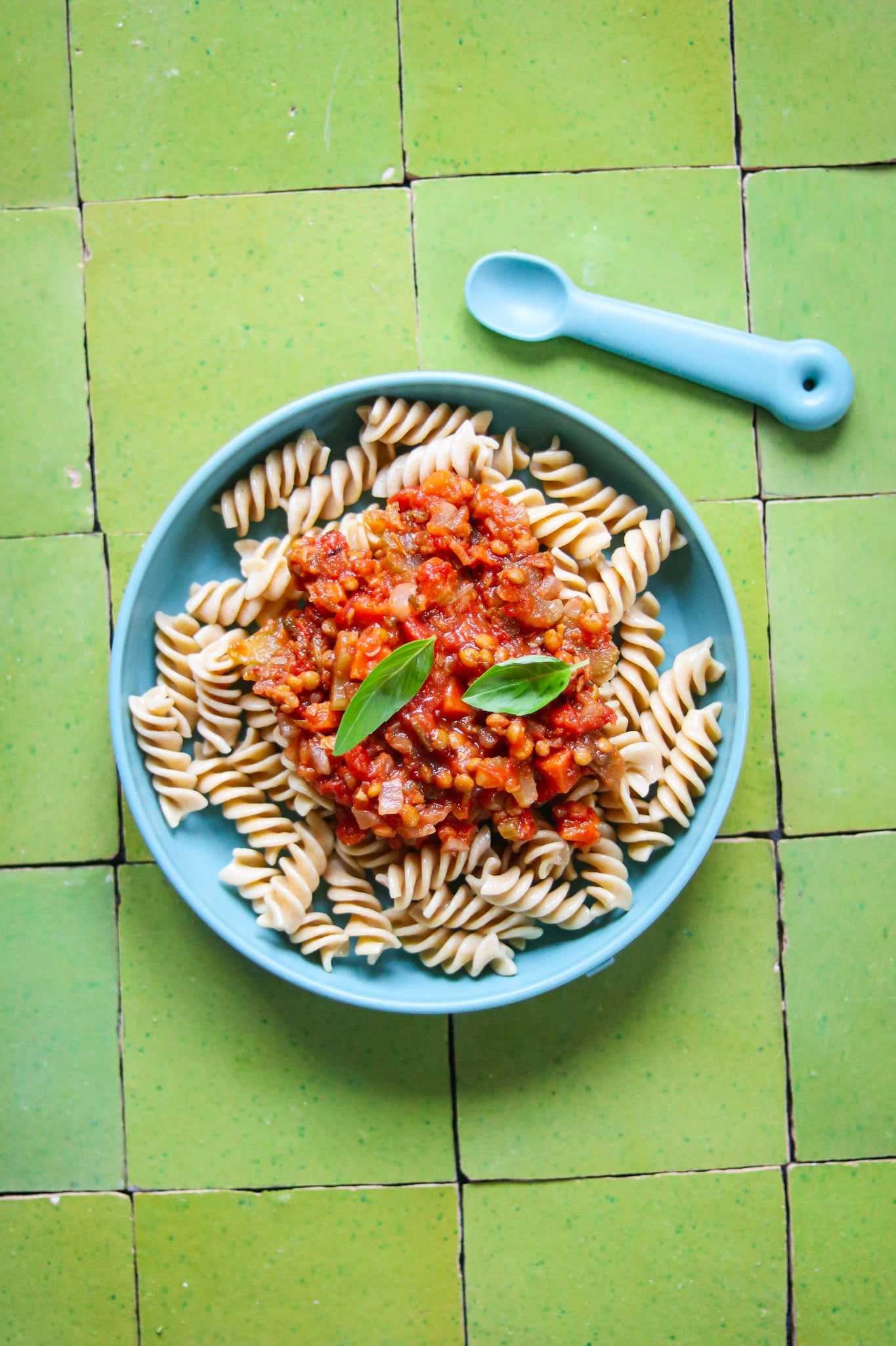 Kids fusilli met linzen-tomatensaus 3jaar+