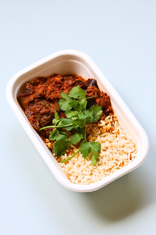 Thaise aubergine kipgehakt