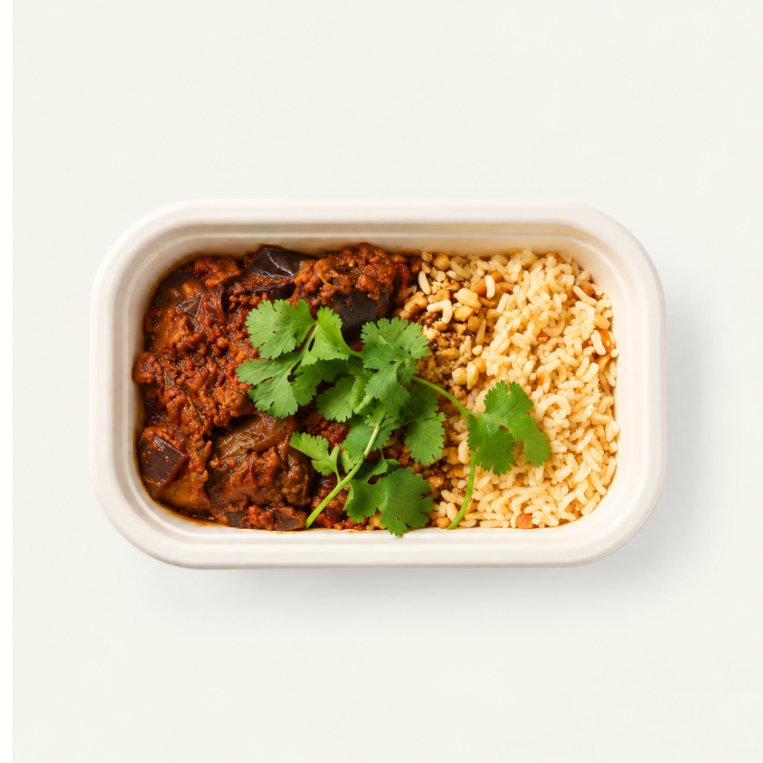 Thaise aubergine kipgehakt