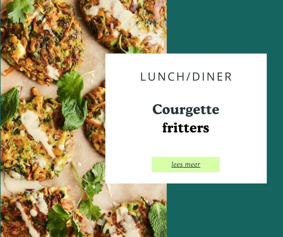 Gezonde courgette fritters