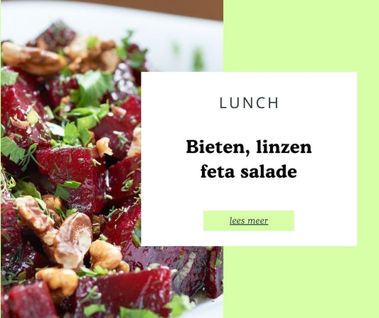 Fit recept | Linzen biet en geitenkaassalade