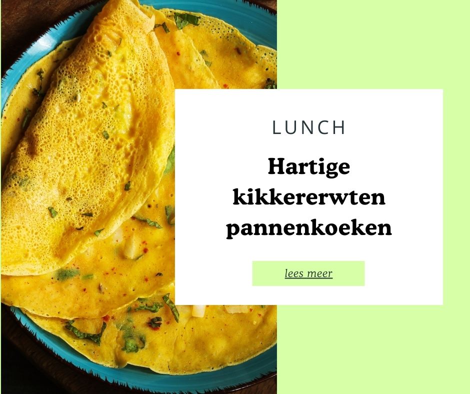 Hartige kikkererwten pannenkoek | Lunch recept