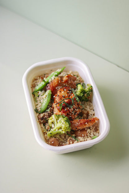 All veggie and Asian vega chicken