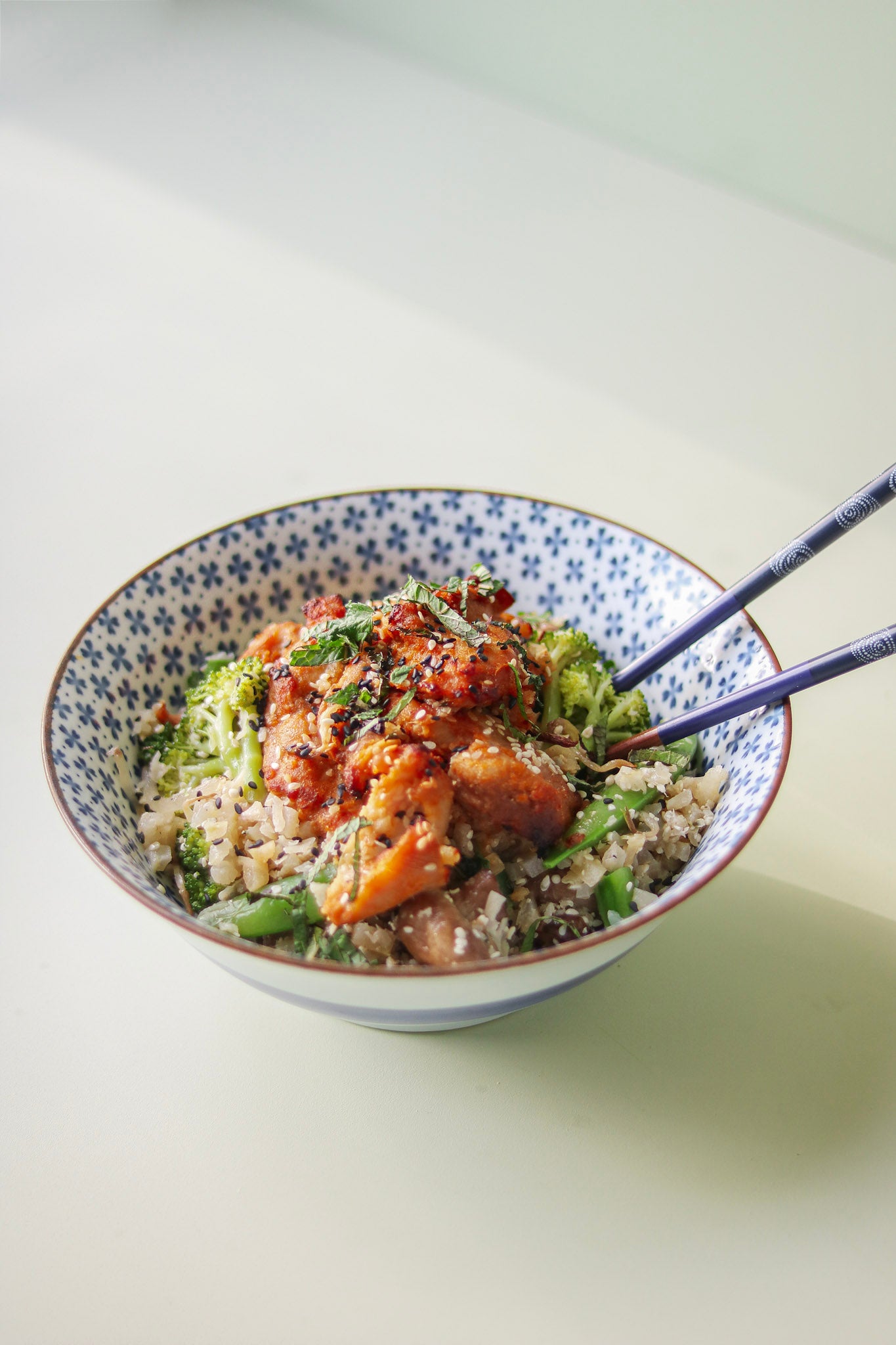 All veggie and Asian chicken