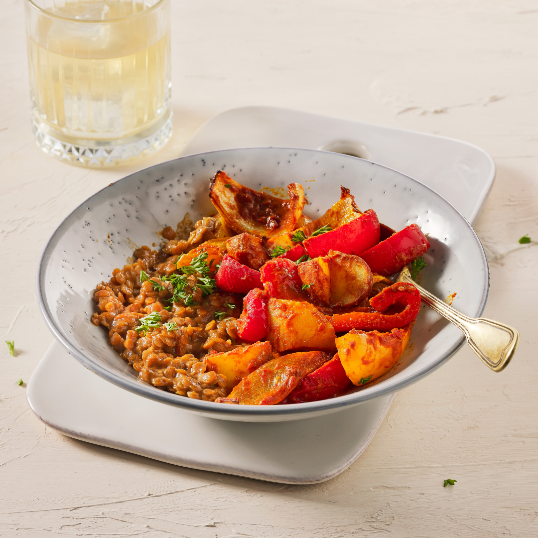 Bombay potatoes met linzen dahl