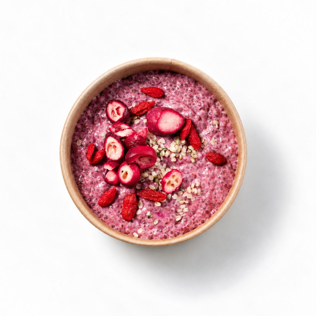 Bosvruchten chia pudding