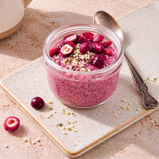 Bosvruchten chia pudding