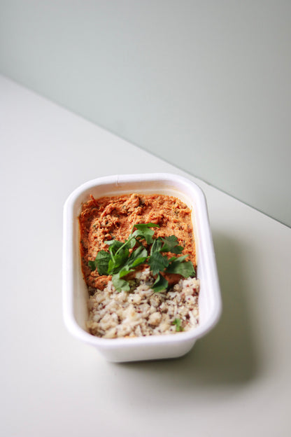 Vega butter chicken met zadenrijst