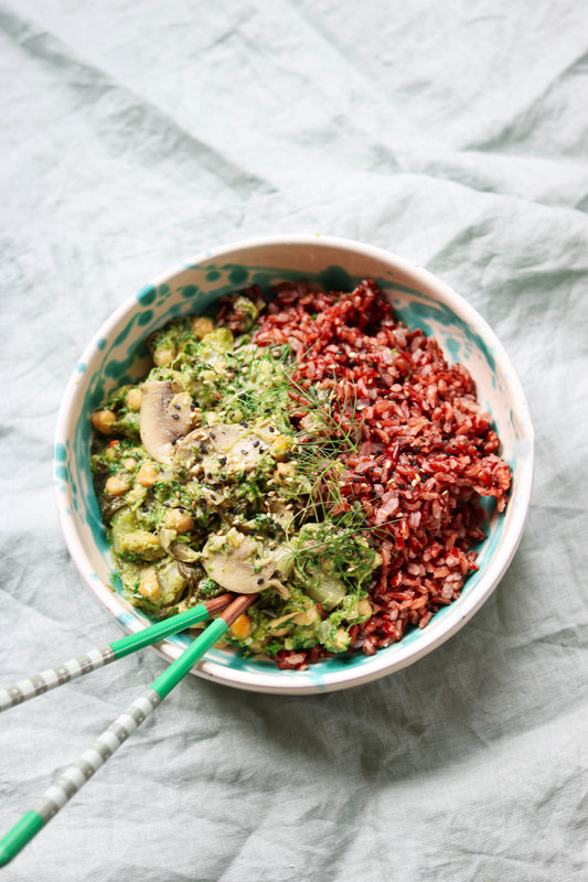 Shiitake green protein bowl