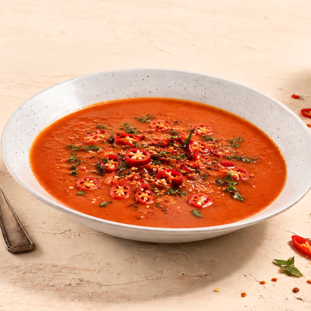Paprika-tomaten soep
