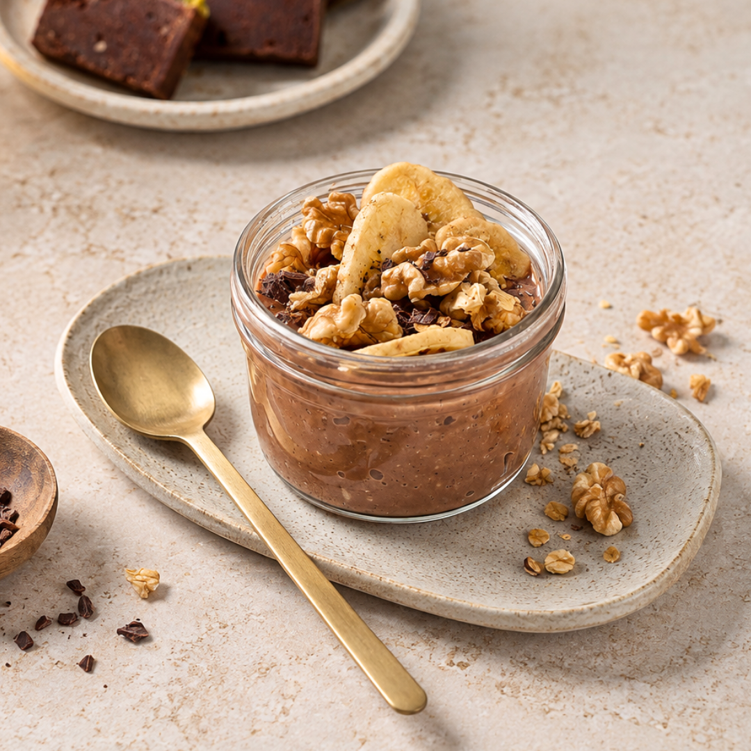 Banana peanut butter oats