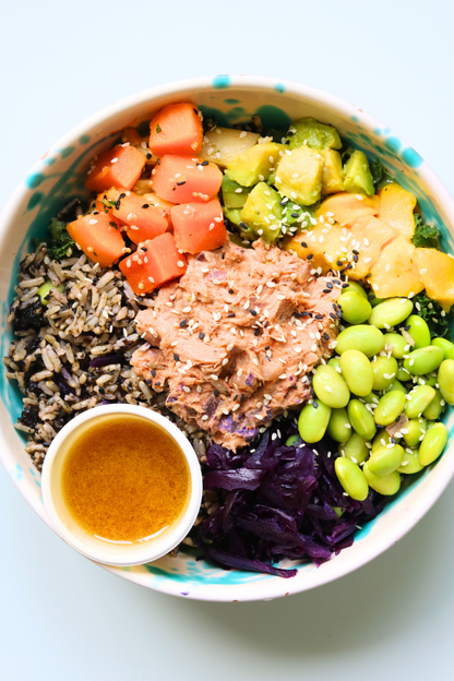 Tuna poke grain bowl