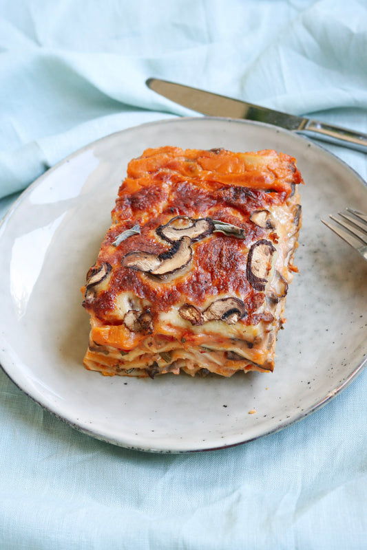 Herfst lasagne met pompoen