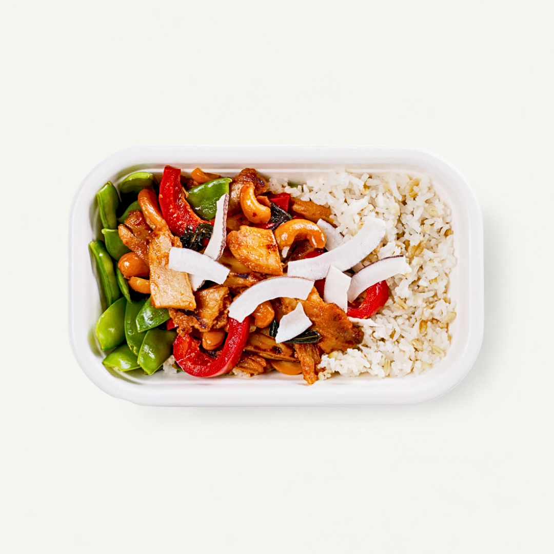 Thai vegakip cashew met kokosrijst