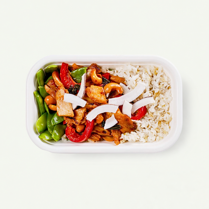 Thai vegakip cashew met kokosrijst