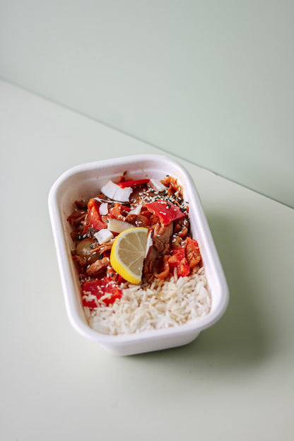 Thai vegakip cashew met kokosrijst