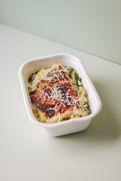 Romige truffel lasagne met kip