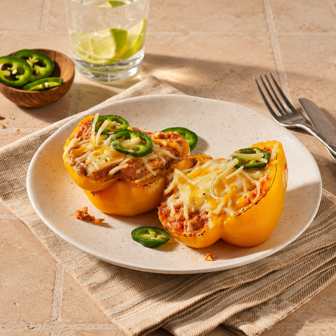 Gevulde paprika´s tuna melt