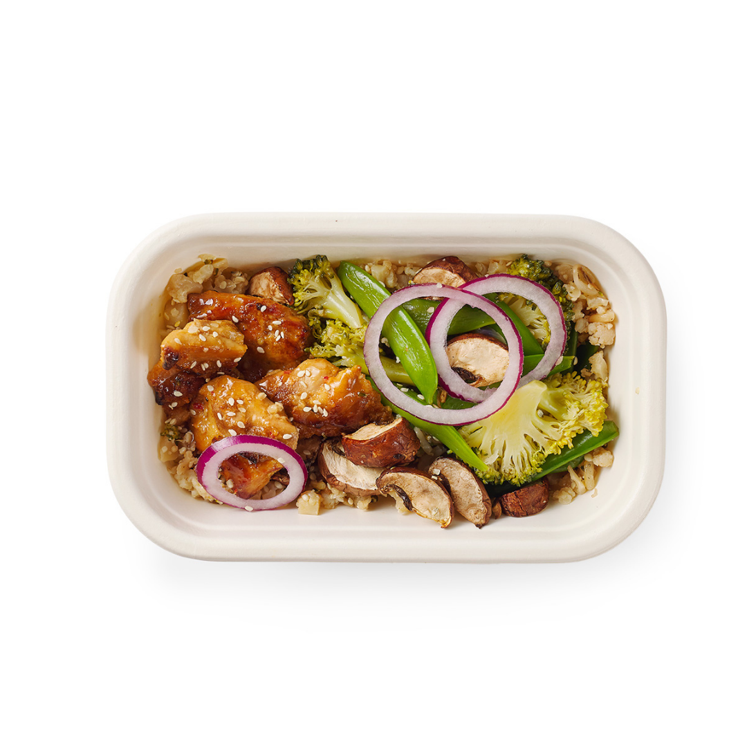 All veggie and Asian chicken
