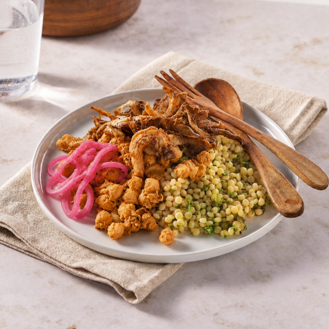 Couscous met Zwamshoarma