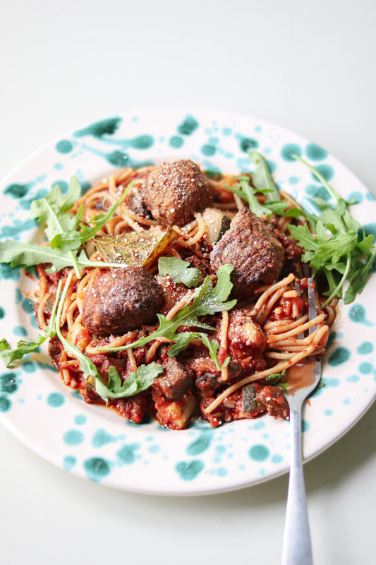 Spaghetti classic met tartaarballetjes