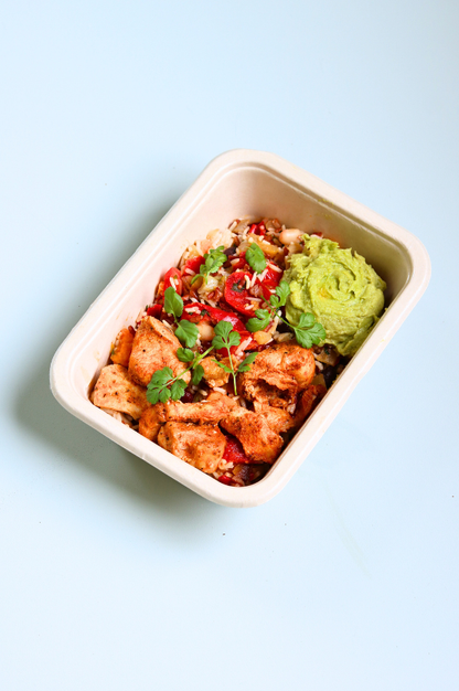 Fajita kip grain bowl