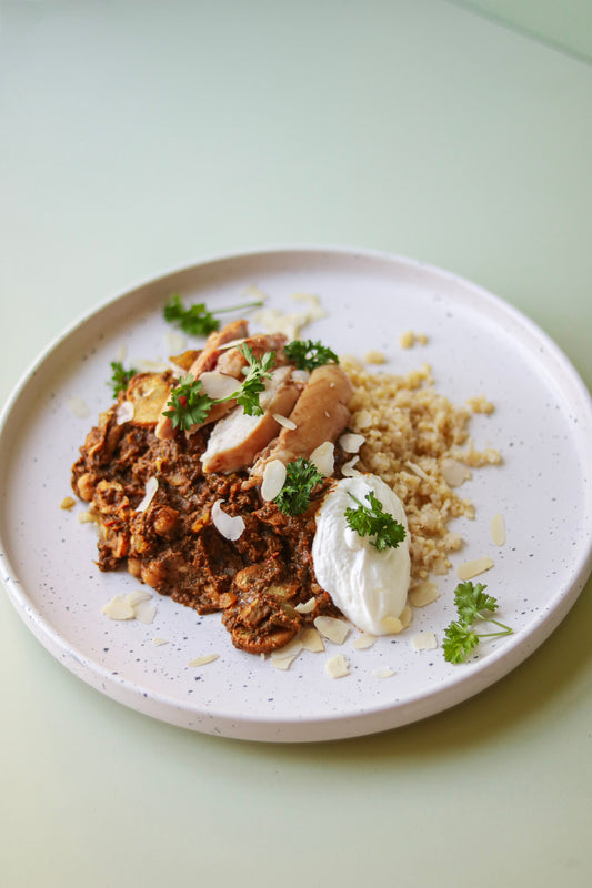 Milde Indiaanse kip groentencurry