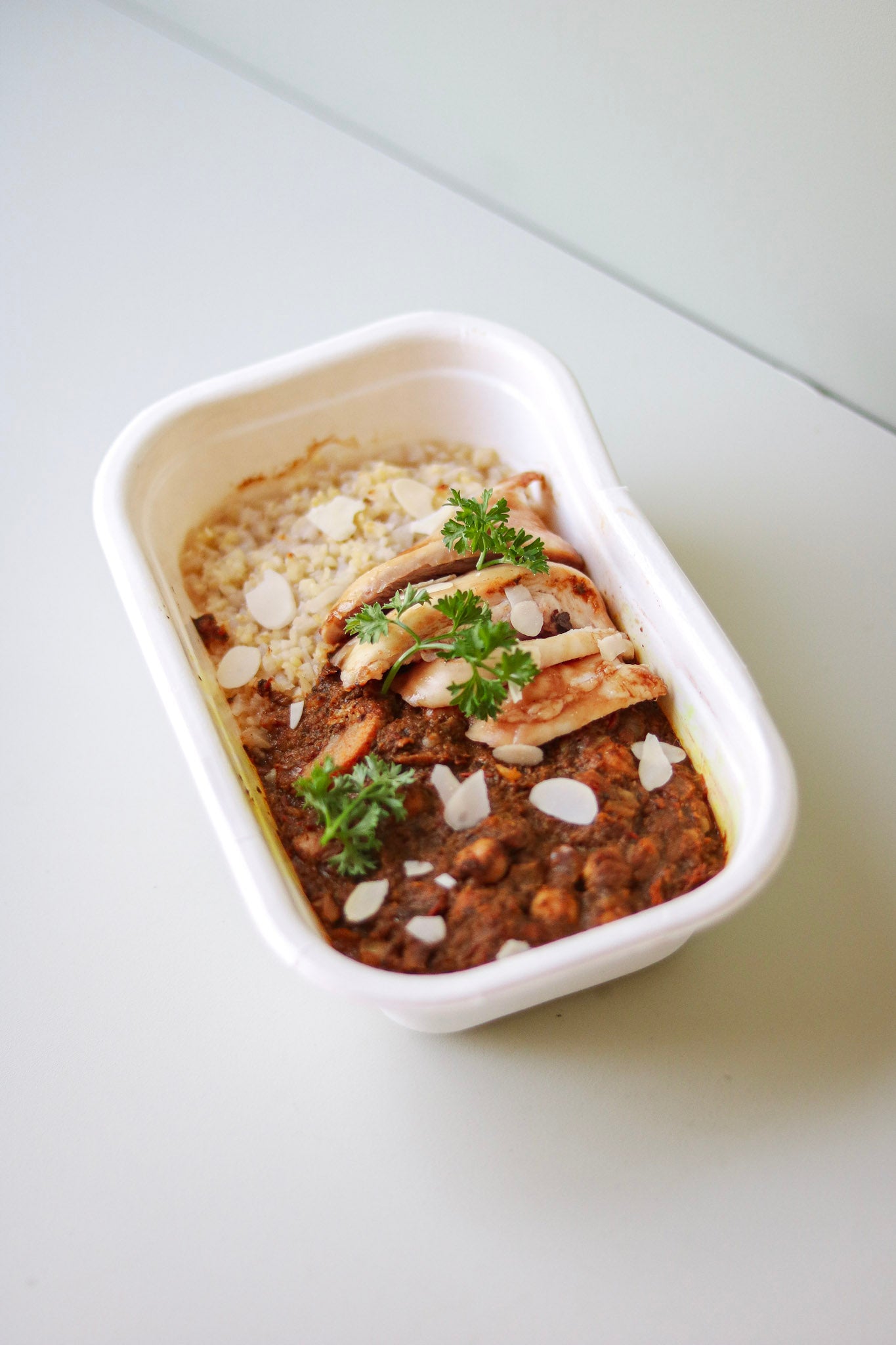 Milde Indiaanse kip groentencurry