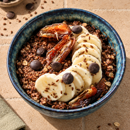 Choco banana instant oat mix portie